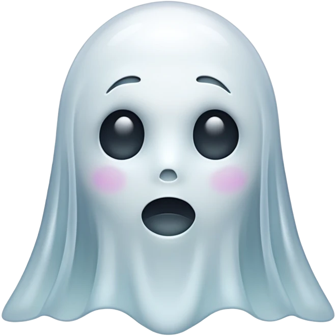 ghost without mouth emoji