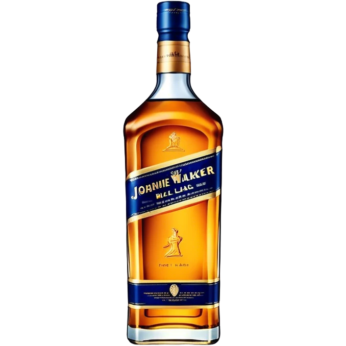 Johnnie Walker Blue Label fat bottle, single bottle emoji