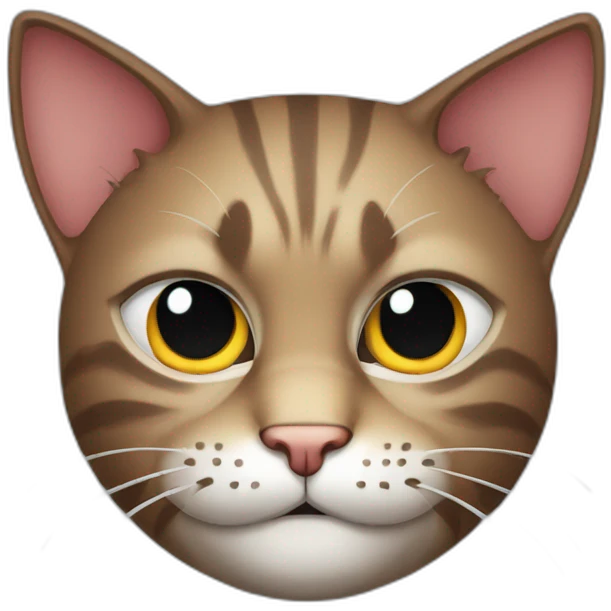 Evil cat with shank emoji