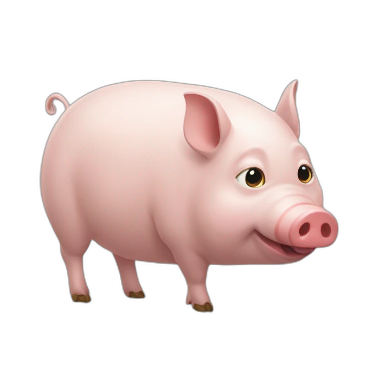 Un-chat-qui-mange-un-cochon emoji