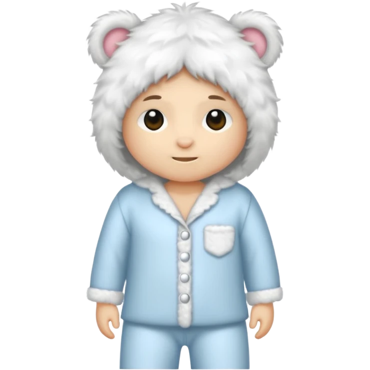 fluffy pyjamas emoji