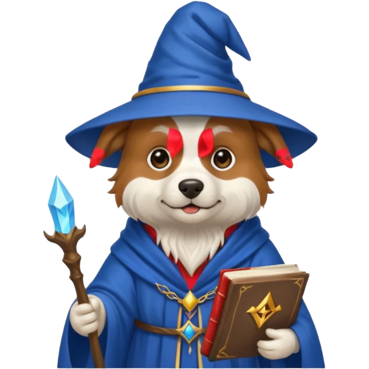 Dog wizard emoji