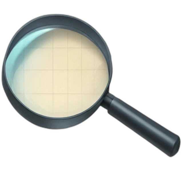 magnifying glass over a schedule emoji
