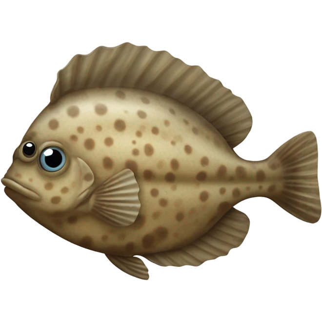 flat flounder fish emoji