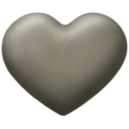 Stone heart emoji