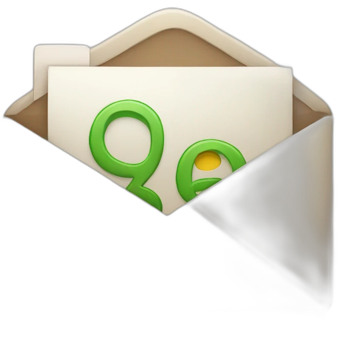 inbox icon with $ icon instead of number of mails emoji