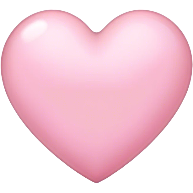 Light pink heart  emoji
