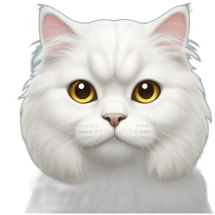 white persian cat emoji