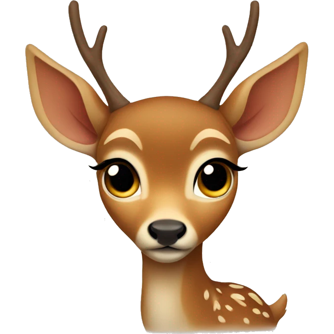little deer the fawn is sad emoji