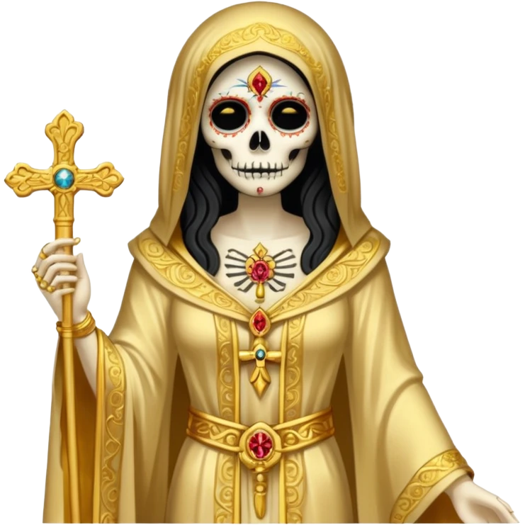 la santa muerte gold emoji