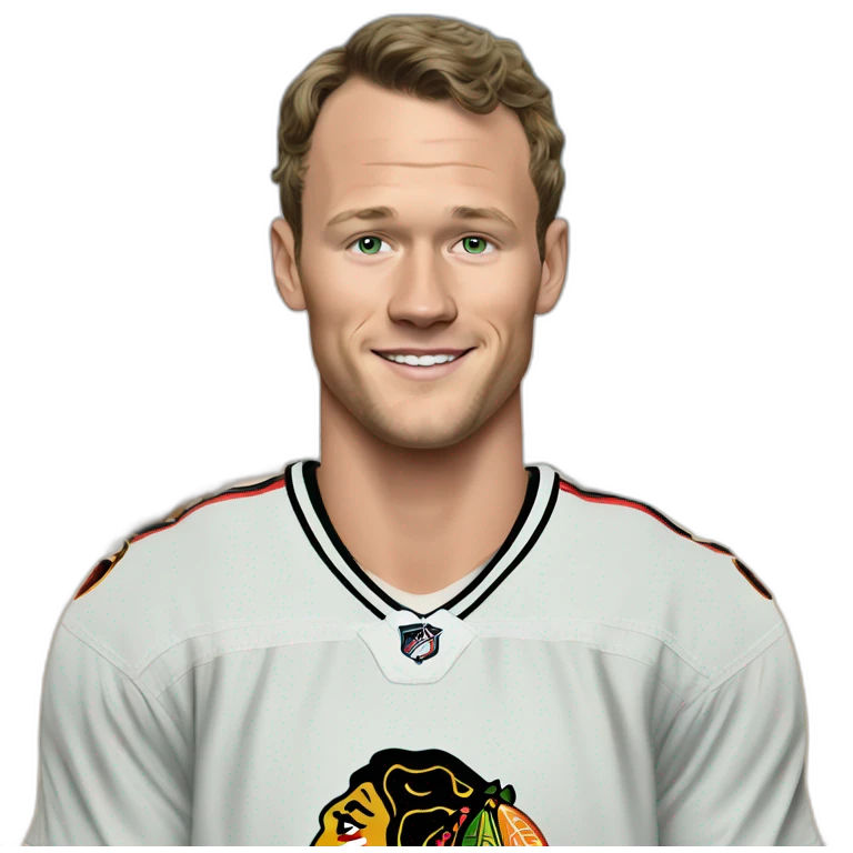 Jonathan Toews as a beach bum emoji