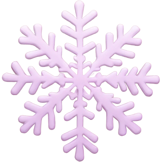 a pink snowflake emoji
