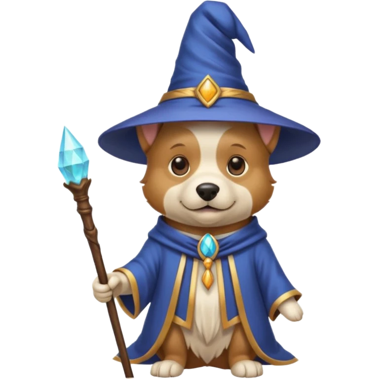 Dog wizard emoji