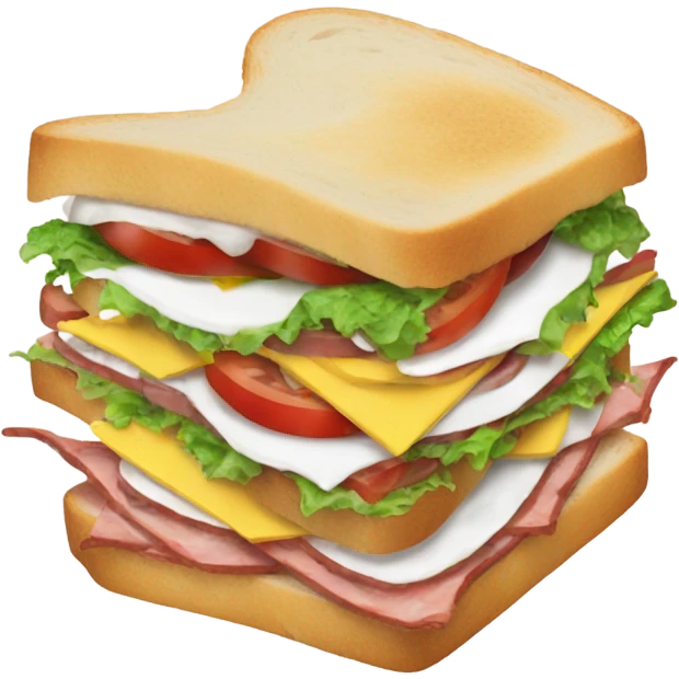 messy sandwich flying to La emoji