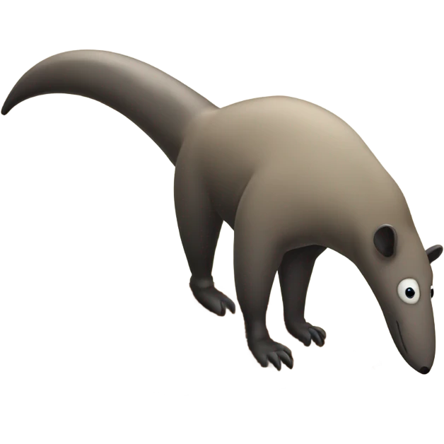 Anteater digging emoji