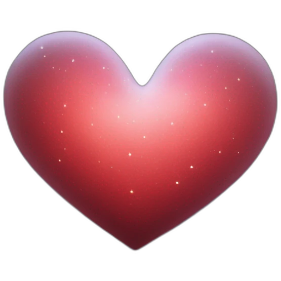 Une constellation de cœur rouge emoji