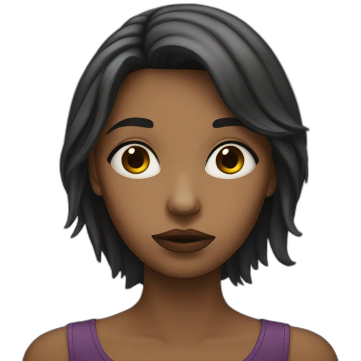 Femme triste emoji
