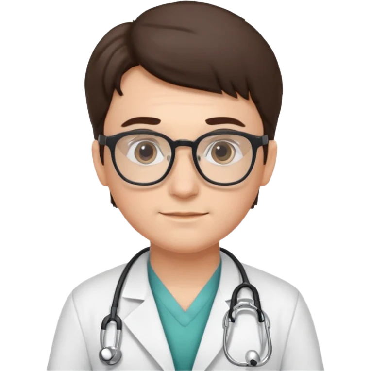 doctor with glasses emoji