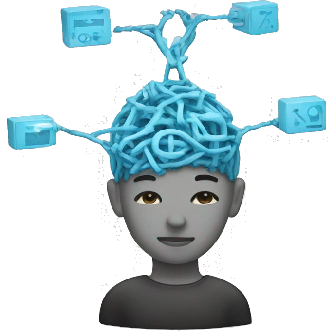 balancing mind and technology emoji