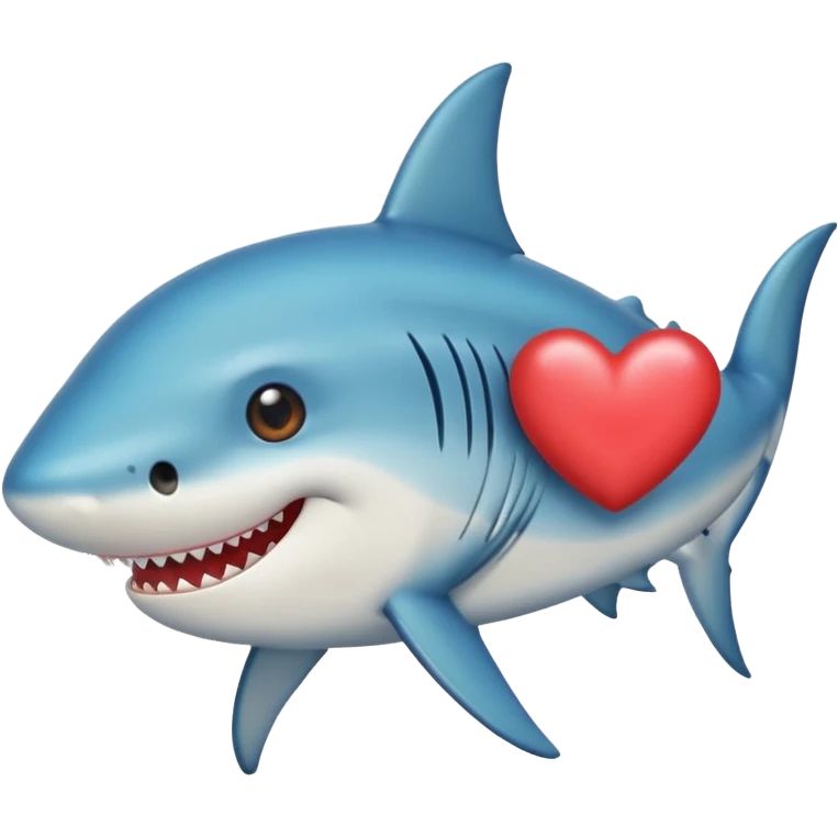 Tiburón con ojos de corazon emoji