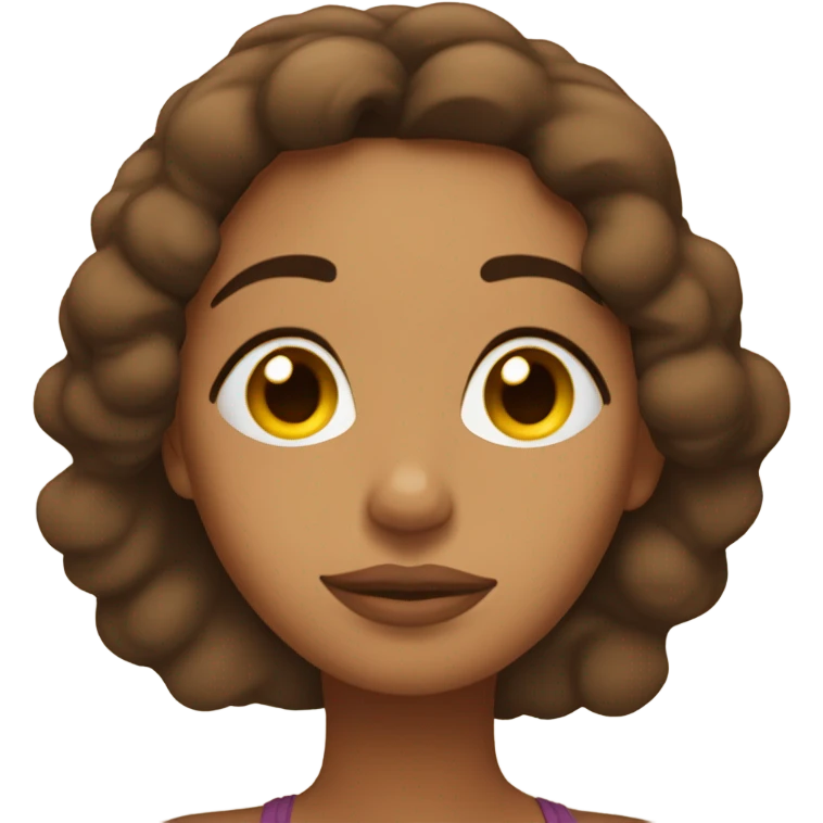 Baddie brown Latina sleeping emoji