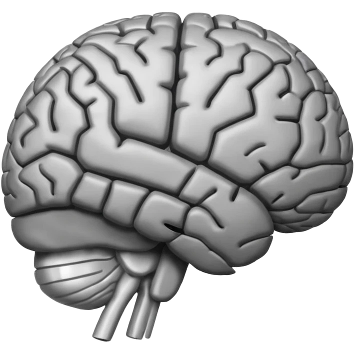 A brain with a loading bar which is filling underneath emoji