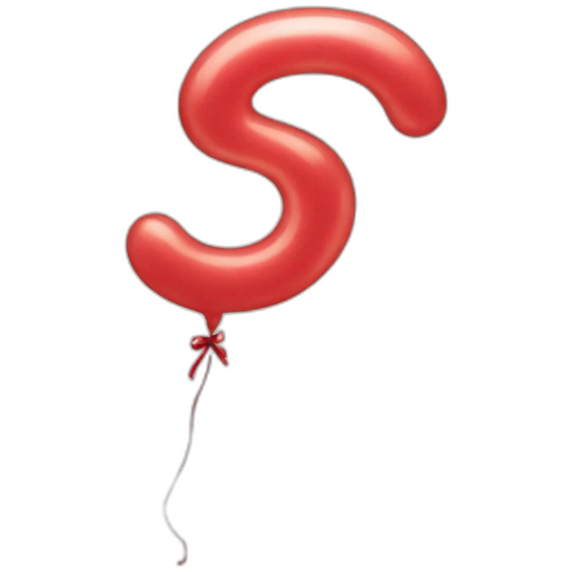 Balloon with an H in the middle emoji