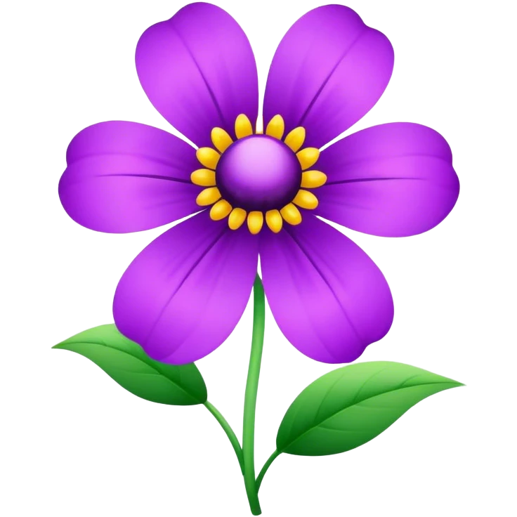 Flor morada emoji