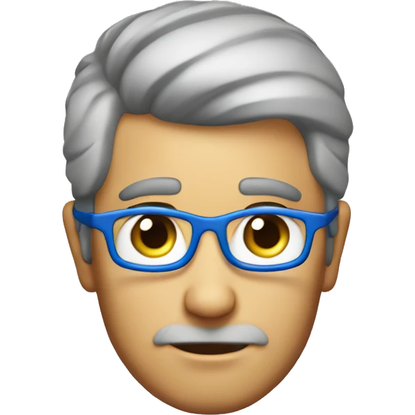 Australian dad with blue halo on top of his head emoji