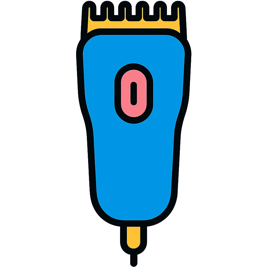 colored barber trimmer icon emoji