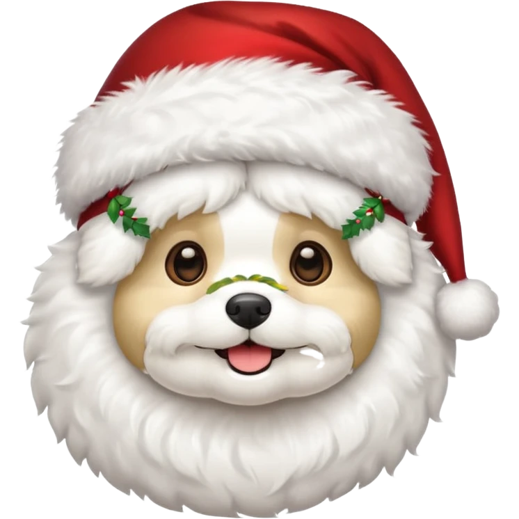 Bichon frisé emoji for x-mas emoji