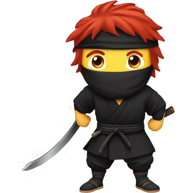 ninja with red hair emoji