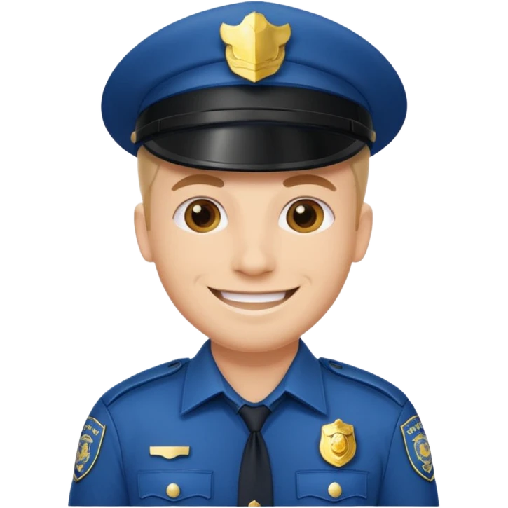policeman smile emoji