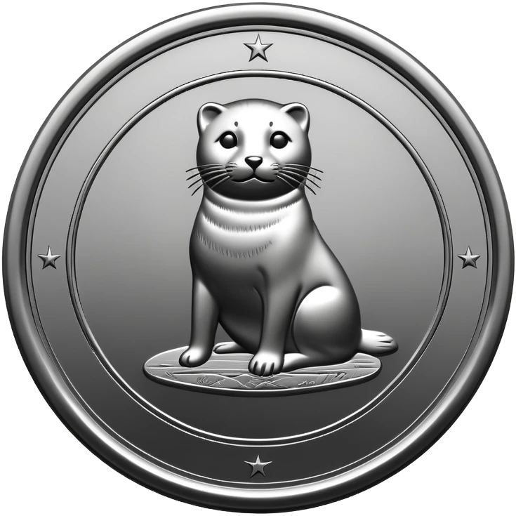 Make a coin engraved seal  whole body  emoji