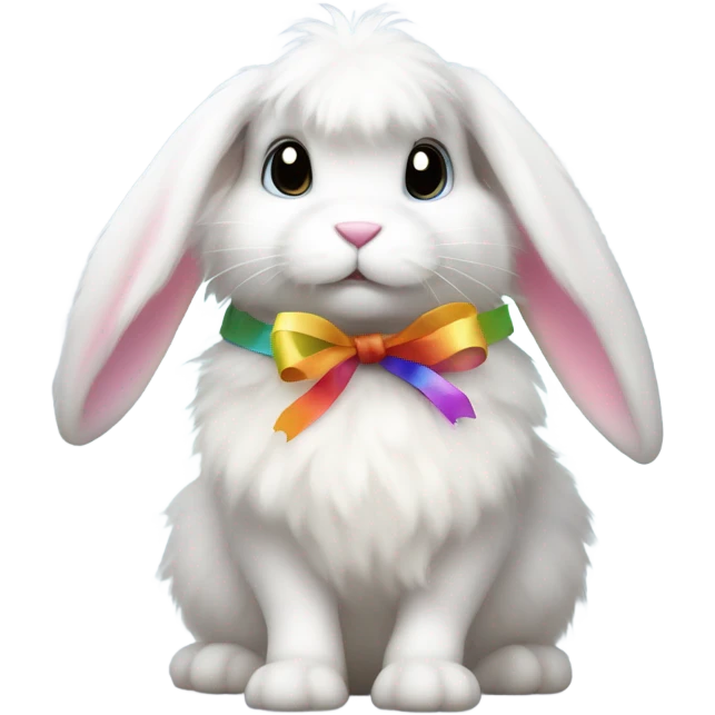 Rabbit and ribbon emoji