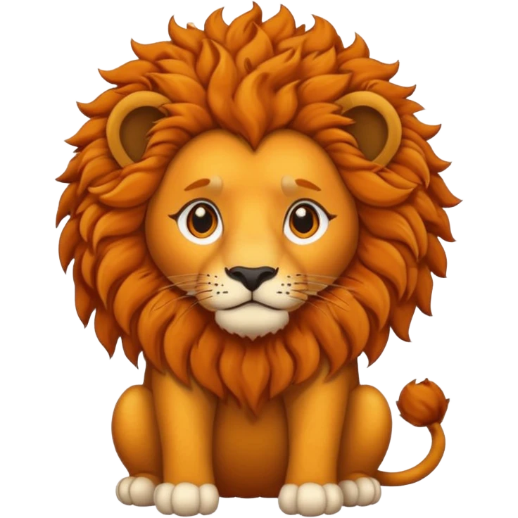 curly lion with jersey emoji
