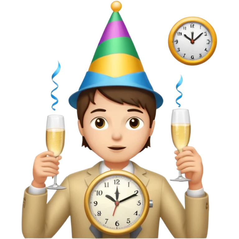 party, alarm clock, sunset MORE SUNSET. SLEEPY  emoji