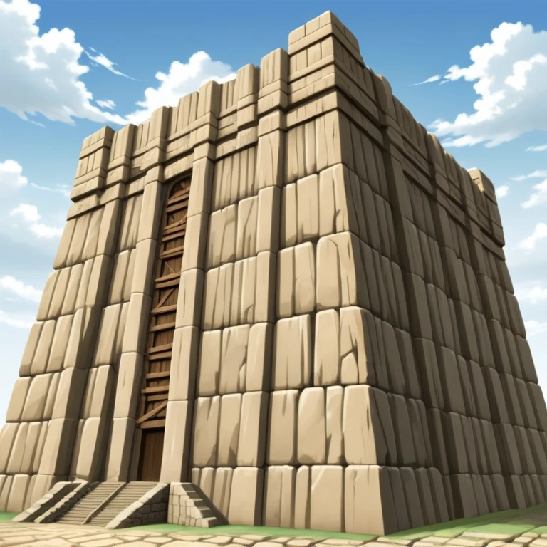 The massive defensive wall from Attack on Titan with 50-meter height emoji