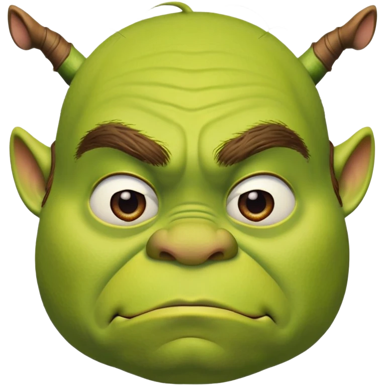 iconic Shrek face emoji