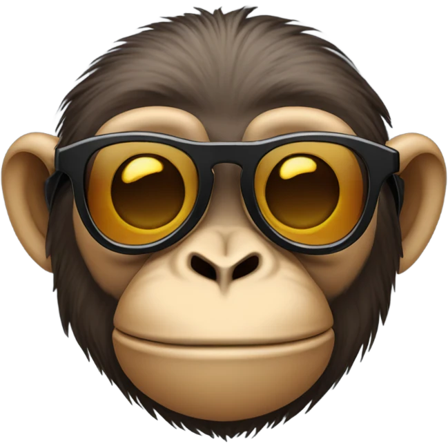 A monkey with sunglasses  emoji