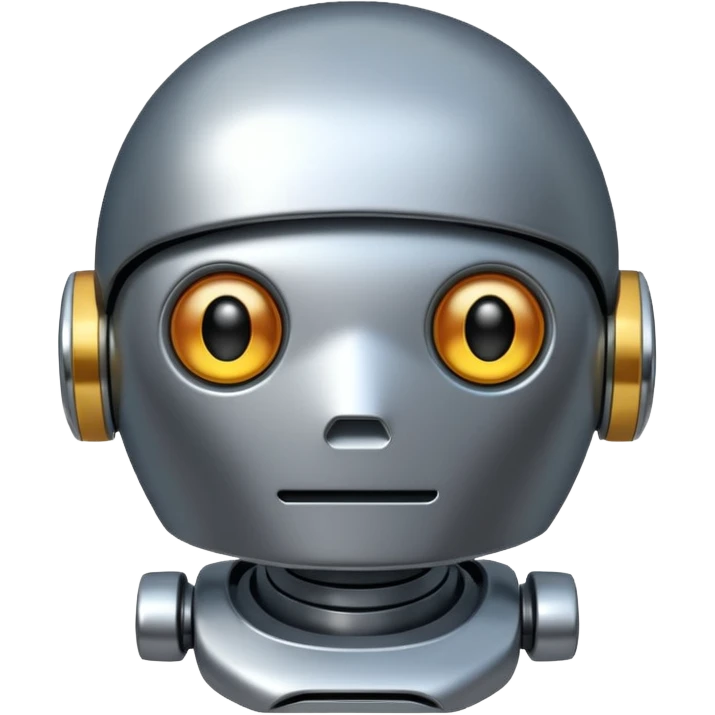 Sad robot emoji