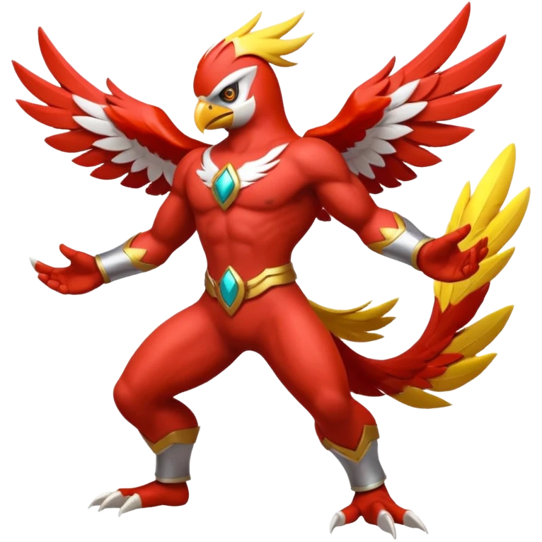 Blaziken-Hawlucha-fusion emoji