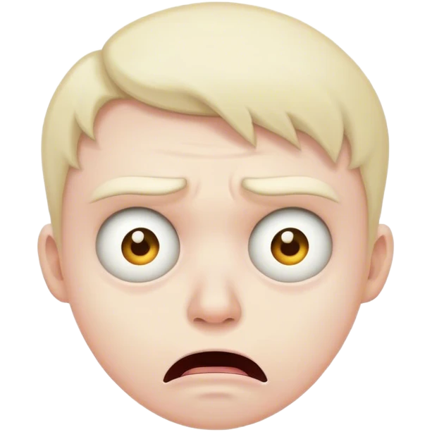 very scared and disgusted face emoji