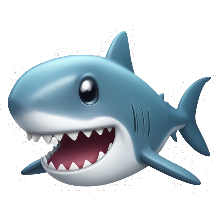 Cute shark emoji