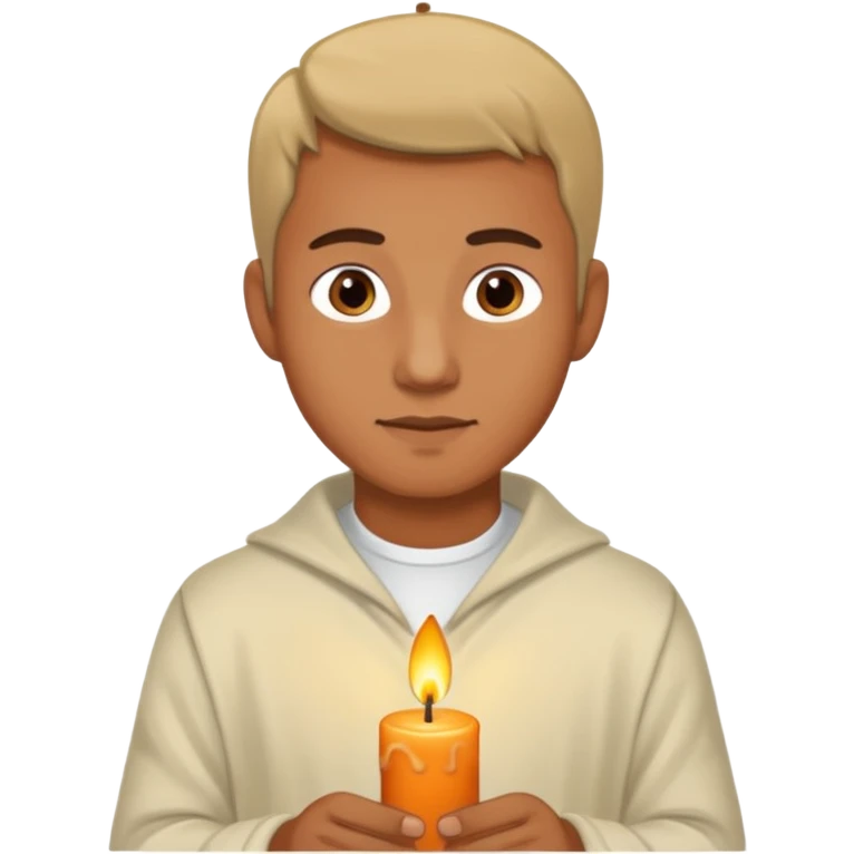 Man lighting a candle  emoji