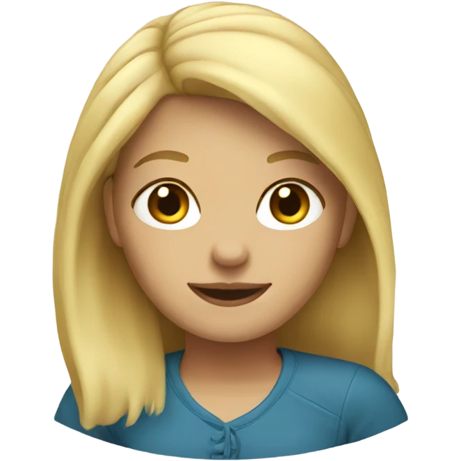 Blonde girl emoji