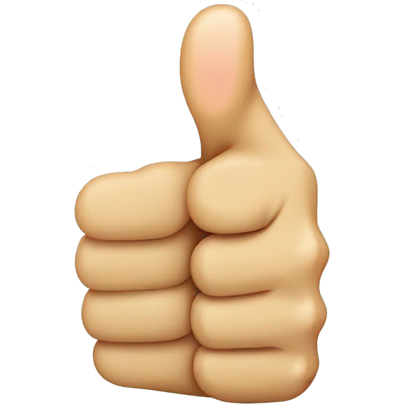 thumbs up emoji with 8 fingers emoji