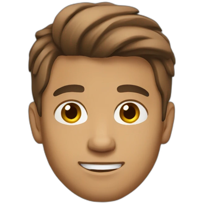 young man - tan skin - light beard - short brown hair - with laptop emoji