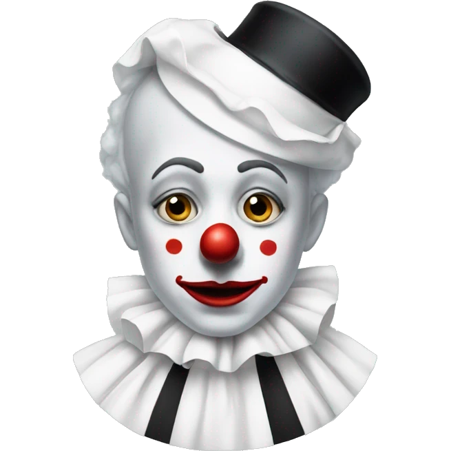 Sad clown Pierrot emoji