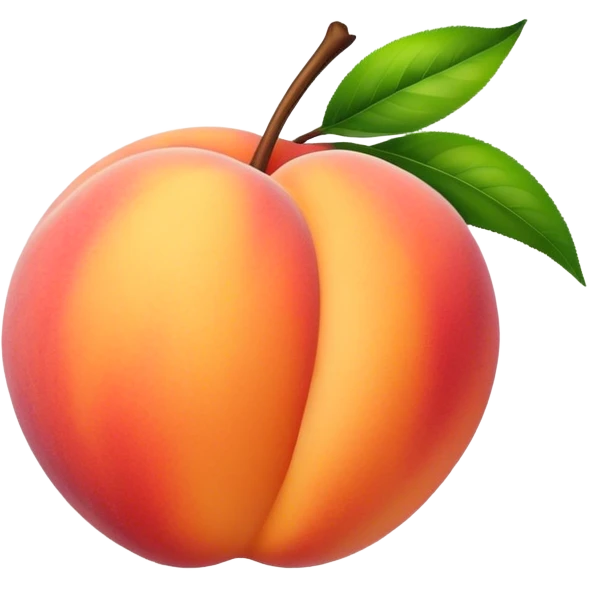 Peach with peach bloom emoji